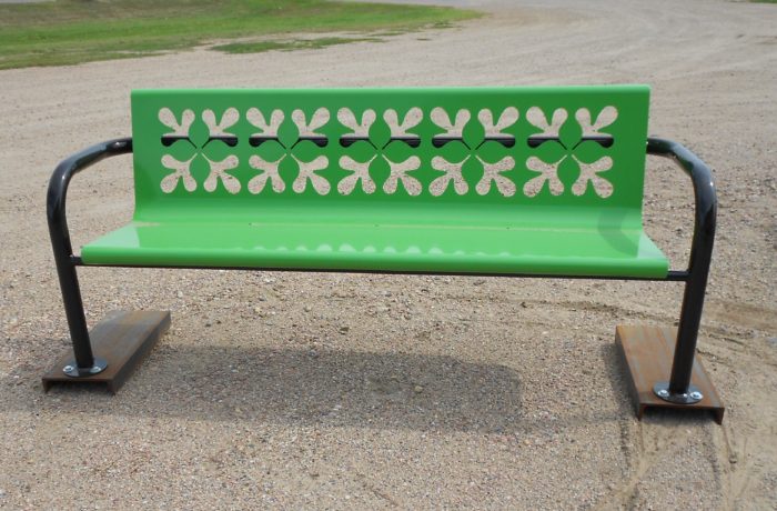 Rolled Pedestal Bench (customizable)