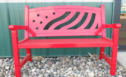 Resized Red bench