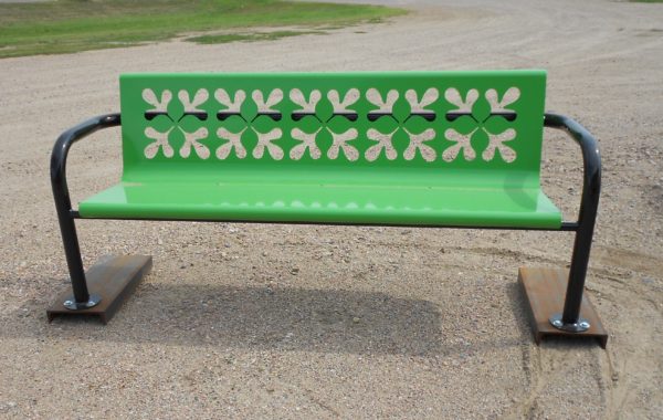 Rolled Pedestal Bench (customizable)